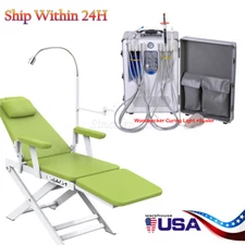 Portable Dental Delivery Unit Suction System 4hAir Compressor Rolling Case/Chair