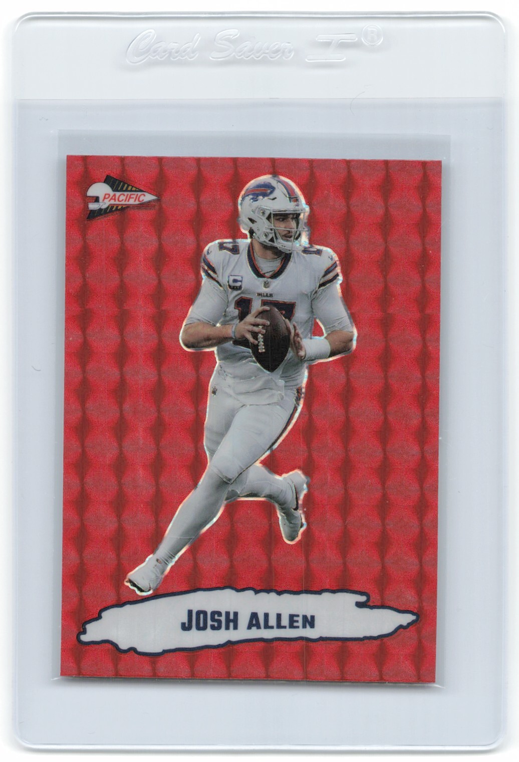 2022 PANINI ZENITH PACIFIC RED PRIZM JOSH ALLEN BILLS SP INSERT FOOTBALL CARD