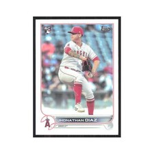 2022 Topps Chrome Silver Foil Jhonathan Diaz RC Angels #332