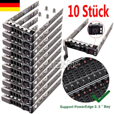 MARKENLOS 10x 2,5" SAS SATA HDD Caddy Tray 8FKXC per Dell Poweredge R630 R730 R730XD T630