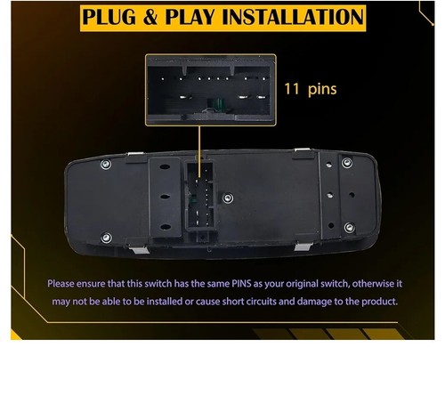 Power Window Switch.11 Metal Pins.Fits for 2016-2018 Ram 1500 2500 - Picture 2 of 5