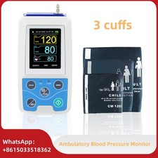 24 Hours Ambulatory Blood Pressure Patient Monitor NIBP USB with 3 cuffs