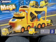 Vroomix Mega Storage Truck Age 3 Interactive Lights Sound Extendable Truck
