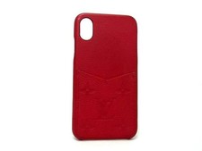 LOUIS VUITTON M69025 Monogram Empreinte Bumper iPhone X/XS Case Red AY8269