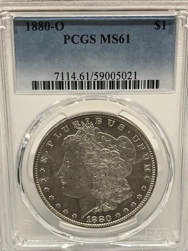 1880-O Morgan Silver Dollar MS61 PCGS