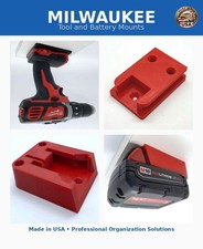 Milwaukee M18 Tool  Battery Wall Mounts  6/10/12/24 Pack  USA  Free Ship