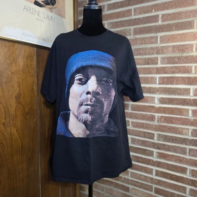 Snoop Dogg Death Row Records Portrait Graphic T-Shirt Black Men's XL Rap Tee