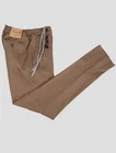 NEW MARCO PESCAROLO BROWN LYCRA COTTON EA PANTS US 36 - EU 52 PJY3
