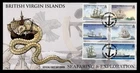DR WHO 2009 BRITISH VIRGIN ISLANDS FDC EXPLORATION SHIP COMBO $1.95 R65656