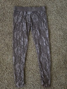 Poof Women's Brown Sheer Lace Bloomers Size M/L