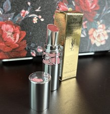 YSL Loveshine High-Shine Caring Lipstick 214 Wet Guava 0.11oz Pink NEW Dmg Box