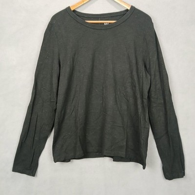 Gap Forever Soft T-Shirt Womens XL Black Stretch Everyday Wear Casual Crew Neck