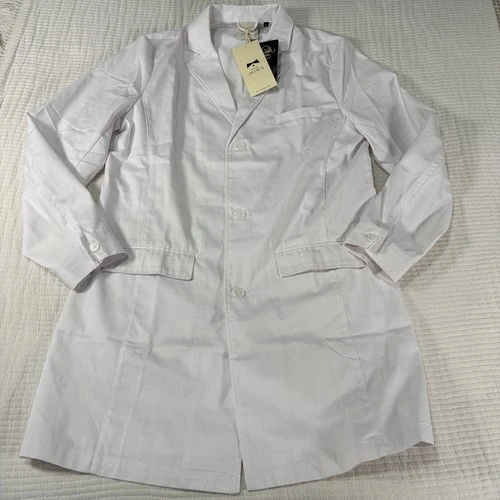 Dr James Lab Medical Doctors Coat Unisex XL White Scientist Costume Cosplay NEW - product listing photo