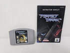 Perfect Dark (Nintendo N64, 2000)  w/Instrution Booklet