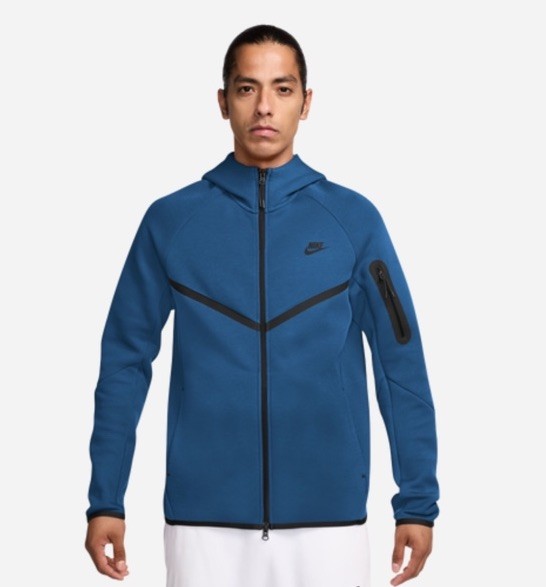 Nike Tech Fleece Windrunner Full-Zip Hoodie Blue Black HV0949-476