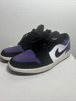 Air Jordan 1 Low Court Purple Sneakers Size 10.5 193152248021| eBay