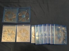 Lot of 10 single Disc 12 mm Bluray Replacement Cases - Very Good Condition