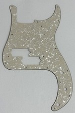 Ivory White Pearl Pickguard Fit Fender '62 Precision P Bass Style Guitar Parts