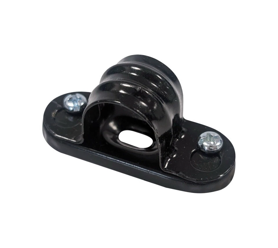 DELIGO Spacer Bar Saddles 20mm Black Fire Rated 18th Edition Compliant Pack of 10