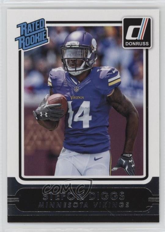 2015 Panini Donruss Rated Rookie Stefon Diggs #238 1qj9