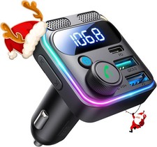 Bluetooth FM Transmitter Car Adapter Fast Charging