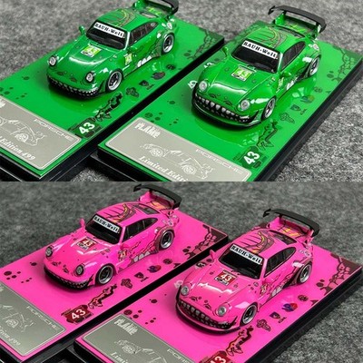 Flame 1:64 Porsche RWB Dinosaur Livery modification 993 964 Alloy