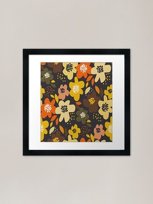 fall floral Framed Art Print Framed Wall Art Poster Canvas Print Picture