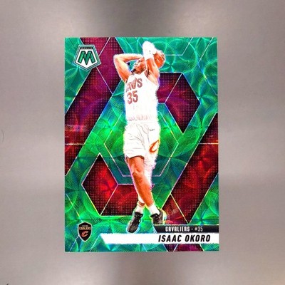 ISAAC OKORO 2024-25 Panini Mosaic Green Scope Prizm /15 Cavaliers #12 RARE SP