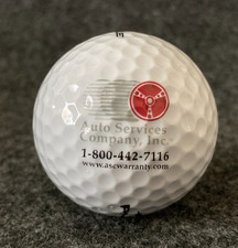 Auto Services Company Inc Logo Golf Ball Pinnacle Power Core VTG ASC Warranty