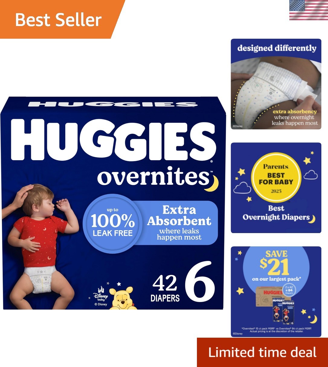S - 42 Count For Overnight Protection & Comfort