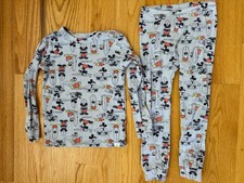 Baby Gap Disney Mickey Mouse Pajamas Size 4 Years surfboard PJs