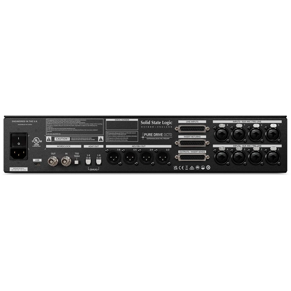 Preamplificador de micrófono octo Solid State Logic SSL Pure Drive Foto 3 de 4