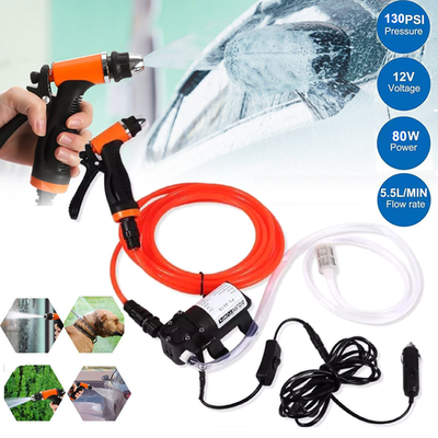 #ad 12V 130PSI Washdown Wash Pump Kit Electric DIY Car Washer Cleaner Sprayer Tool $26.98