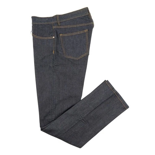 415$ LUIGI BORRELLI NAPOLI Raw Blue Denim Jeans Pant Cotton 34 US / 50 EU