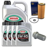MotoröL Filter Set 5W-40 Meguin 9 Liter + Schraube FüR Mercedes S-Klasse W220