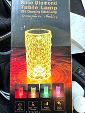 LED Touch Table Lamp, USB Powered, Color Changing, Dimmer, 3 Settings