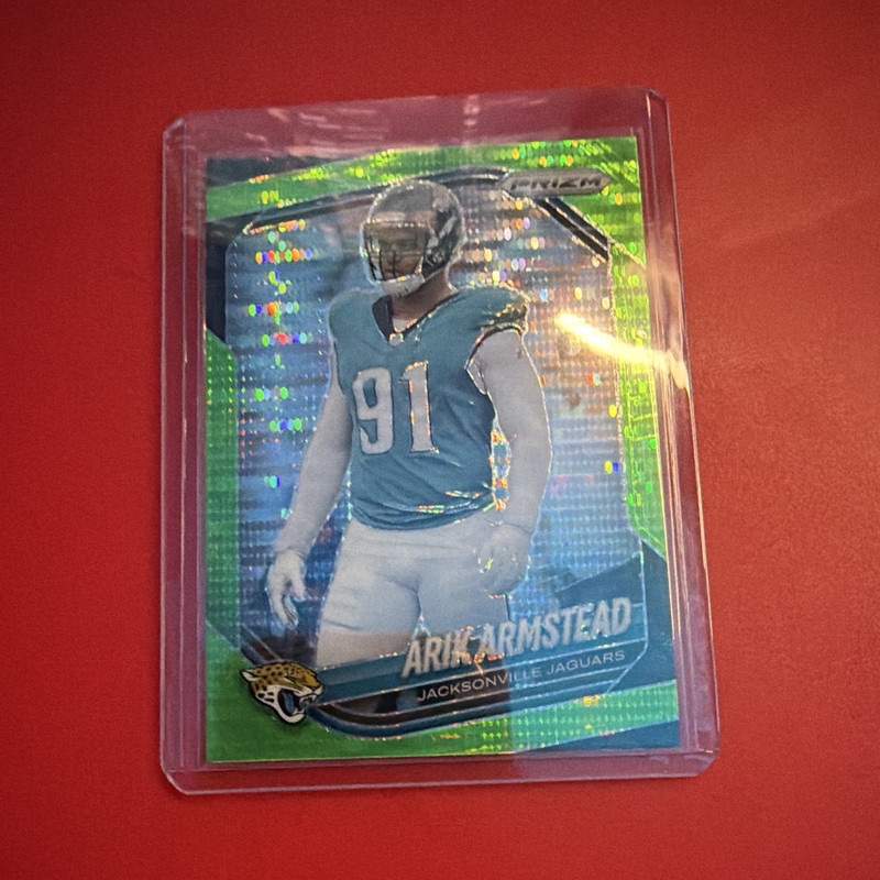 Panini 2025 Prizm Football Arik Armstead Green Prizm #85 Jaguars