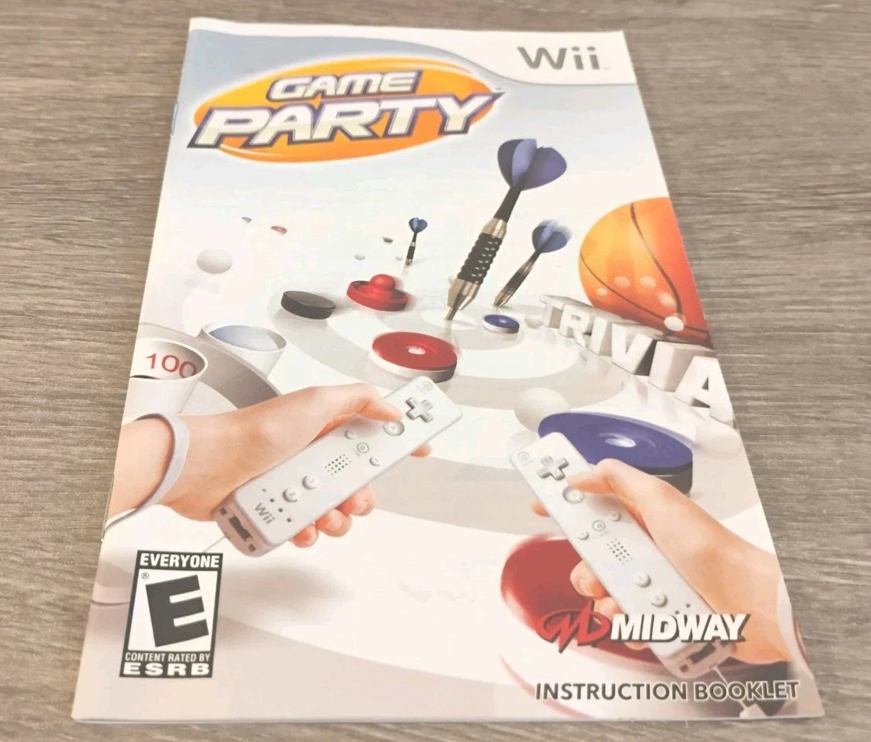 Game Party (Nintendo Wii, 2007) Instruction Booklet Only