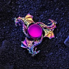 Metal Finger Spinner Sky Dragon Design Durable Adult Fidget Toy Long Spin Time