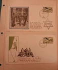1967 Israel First Day Covers (6) Hand Signed By Yitzhak Rabin Judaica History