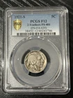 1921-S Buffalo Nickel 5C PCGS F12 2 Feathers FS-401 Cert 40241746