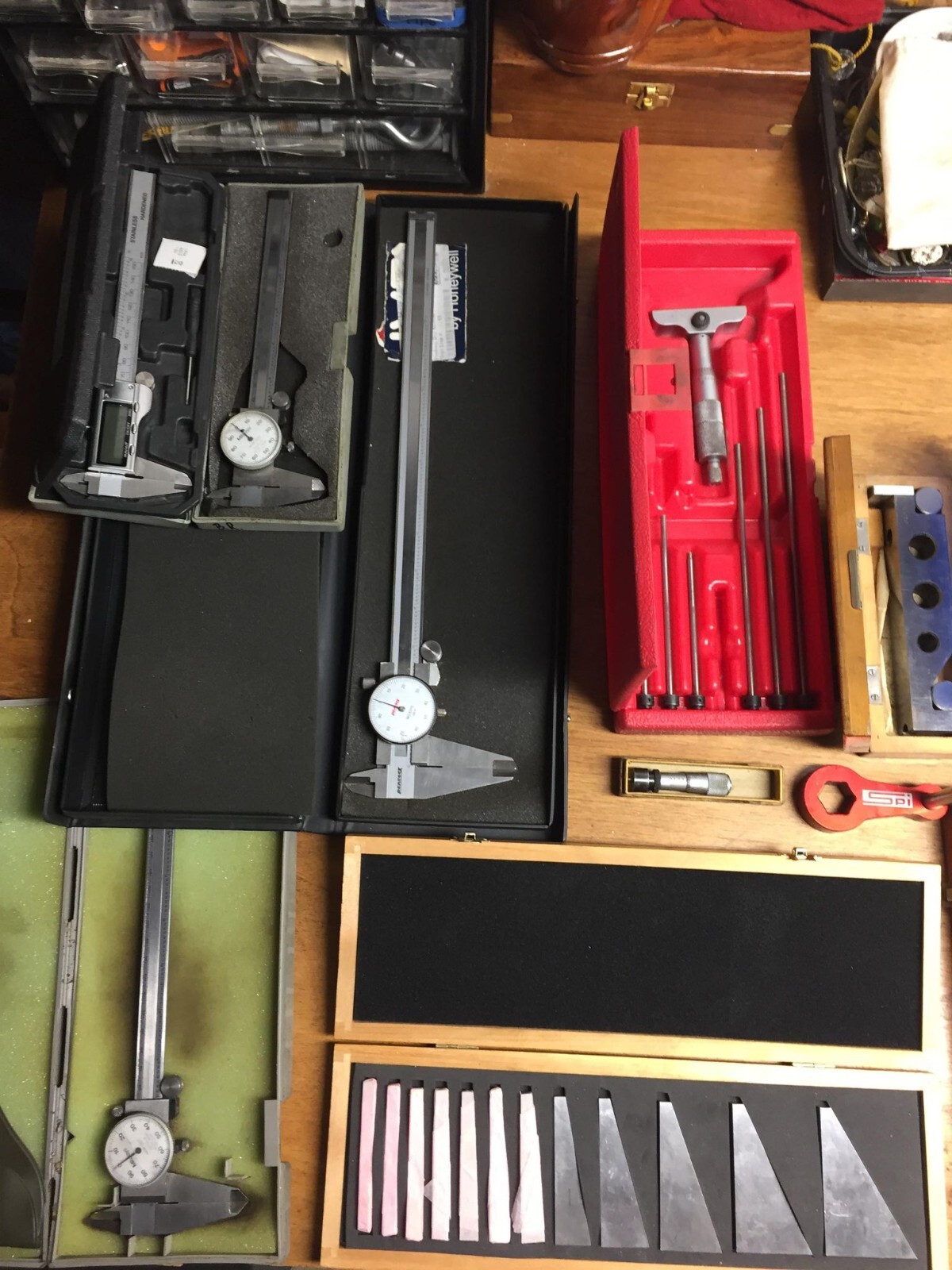 Used Machinist tools lot. Starret, Brown & Sharpe, Mitutoyo, Peacock