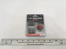 NEW Tool Shop 11pc Finger Driver Bit Set Phillips Slotted Torx Star - 1/4" Drive