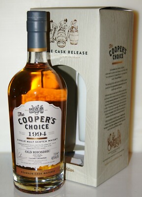 OLD RHOSDHU 25y Cooper´s Choice 1994 Single Cask #220 48.5% nur 360 bottles 0.7L