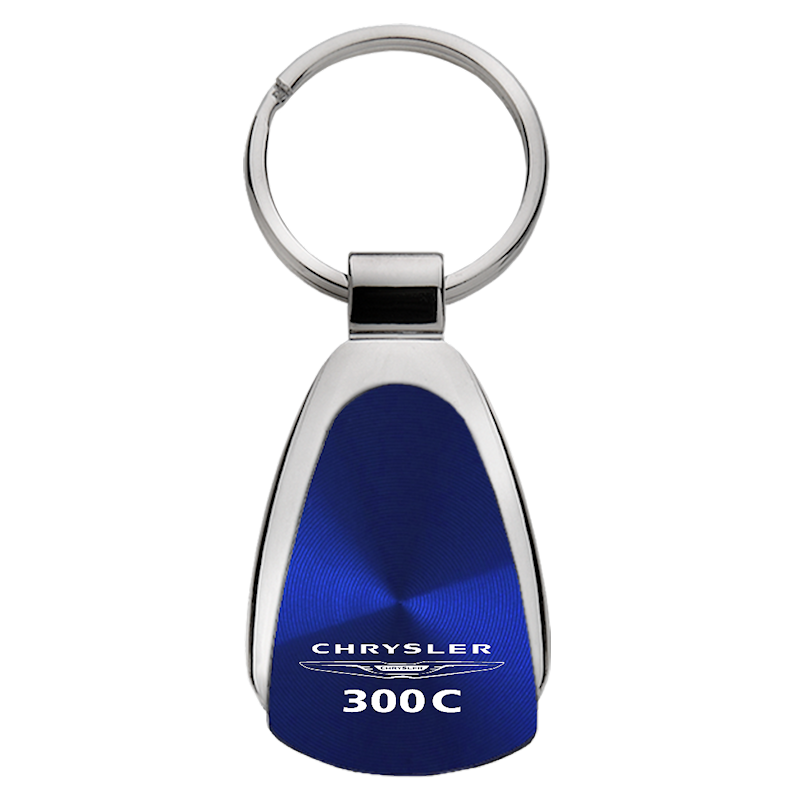 Chrysler 300 C Blue Teardrop Authentic Logo Key Chain Fob Official