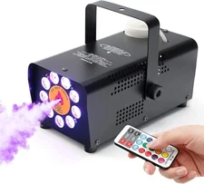 TCFUNDY Fog Machine with 9 LED Lights 500W Smoke Machine with 12 Color Lights...