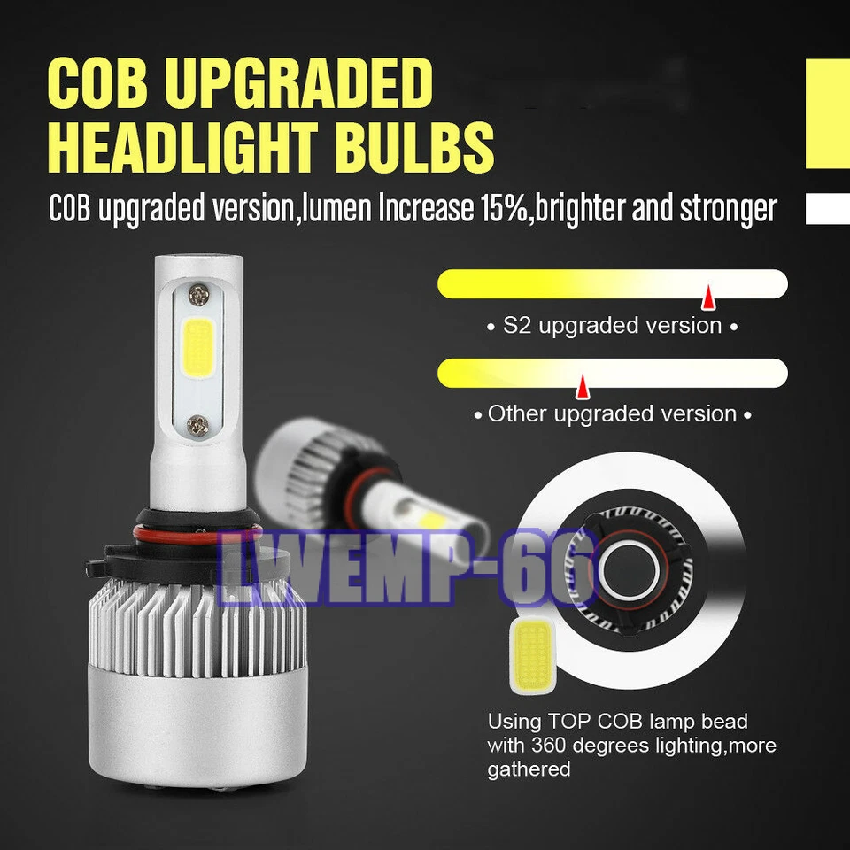 Faro LED deportivo utilitario de 4 puertas + bombillas antiniebla para Chevy Trailblazer 2002-2009 Foto 4 de 4