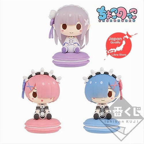 Raro Re Cero Ichiban Kuji Dulce Primavera 2019 Minifigura Conjunto De 3 Expreso