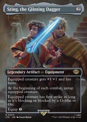 MTG STING, THE GLINTING DAGGER 409 FOIL EXC STACHEL DER GLÄNZENDE DOLCH LTR X EN