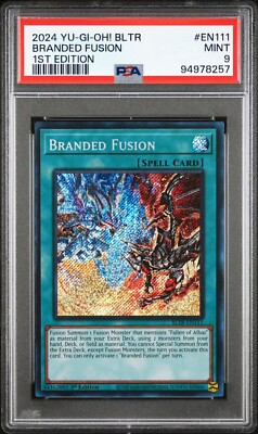 yugioh branded fusion deck Yugioh! Branded Fusion - BLTR-EN111 - - 1st Edition PSA 9 Population 1